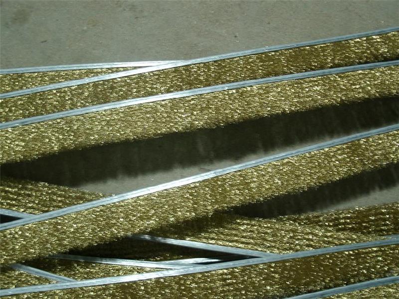 鋼帶鋼絲條刷（鍍銅鋼絲，厚度3到8mm不等）